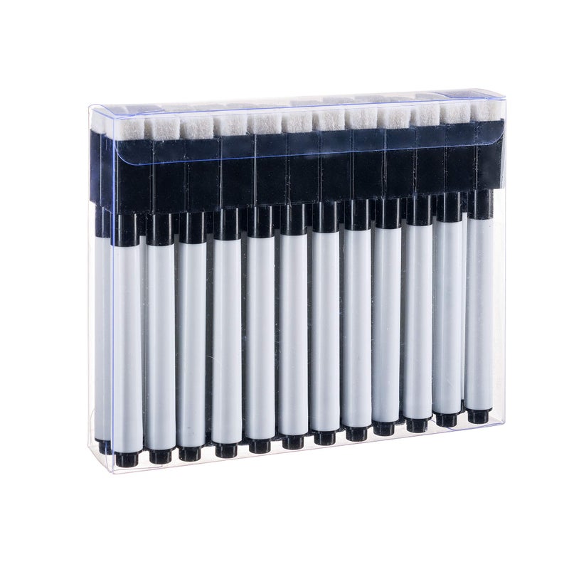 Manaloom Magnetic Dry-Erase Markers, Whiteboard Erasable Markers with Eraser Caps | Low Odor Dry Erase Marker | for Office, School | Black, Pack of 24 - Image 1